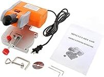 Mini Miter Saw Electric Power Table Saw, Benchtop Cut-Off Chop Saw Portable Worksite Table Saw for DIY Handmade Wooden Model Crafts, Metal, Ceramic Tile, Glass Cutting