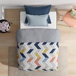 Wakefit Comforter Single Bed | 120 GSM | Blanket Single Bed, AC Comforter Single Bed, Quilt, AC Blanket, Dohar Single Bed, Diwali Gifts, Reversible Microfiber Cotton (Chevron)