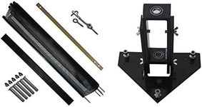 Pool Fence DIY by Life Saver Fencing Section Kit, 4 x 12-Feet, Black and WaterWarden Guide Inground Drilling 5/8” Anchor