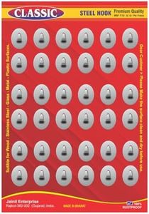 Stainless Steel Adhesive Wall Hanger Self Adhesive Hooks Waterproof Heavy Duty Sticky Wall Hooks for Hanging Bathroom Kitchen Robe Coat Towel Kitchen Utensils (Small)