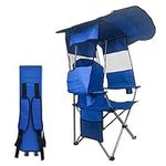 ptlsy Camping Chair with Shade Cano