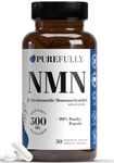 Highly Purified 500mg NMN Supplement - Superior Uthever Formula >99.7% Purity & Maximum Potency - 100% Traceable Nicotinamide Mononucleotide for Advanced NAD+ Boost - Made in Canada (30 Capsules)