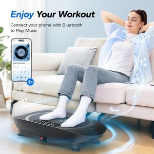 MERACH Vibration Plate – Blue Full Body Exercise Machine