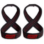 Serious Steel Fitness Figure 8 Straps | Deadlift Straps | Lifting Straps (70CM)