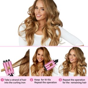 3 Barrel Hair Curler 25mm – Triple Barrel Waver for Beach Waves