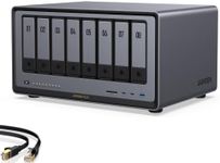 UGREEN NAS DXP8800 Plus 8-Bay Desktop NASync, Intel i5 1235u 10-Core CPU, 8GB DDR5 RAM, Bulit-in 128G SSD for System, 2*10GbE, 2*M.2 NVMe Slots, 8K HDMI, 2X TBT4, Network Attached Storage (Diskless)