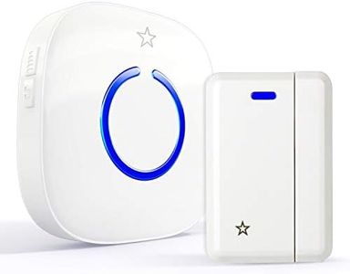 Hands-Free Door Chime or Window Alert with Magnetic Sensors, Activates When Door or Window is Opened, Door Open Chime or Window Alert, 1 Door Sensor + 1 Plug-in Receiver