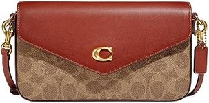 Coach Coated Canvas Signature Wyn Crossbody, Tan Rust, One Size