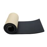 Mono-gatari Sponge Neoprene with Adhesive Foam Rubber Sheet Multi-Function Soundproof Rubber Foam Sheet Closed Cell Neoprene Rubber Roll (1/2” Thk X 12” W X 54” L)