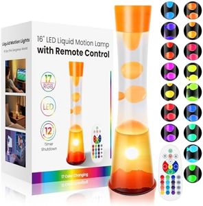 Biulazyda Sunset Liquid Motion Lamp, 15.5-inch Color Changing LED Lamp, Smart Timer Remote Controlled Mood Lighting, Sleep-Enhancing Atmosphere Night Light Christmas Gifts