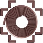 Bébé Earth® - 18ft LONG Edge + 8 TAPED Corners + FREE Door Slammer Guard | MEGA SIZE PACK - COFFEE BROWN | Essential Childproofing For Your Home | Protection From Sharp Edges & Corners