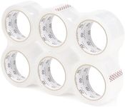 ROSEUP 6 Rolls Clear Packing Tape, 