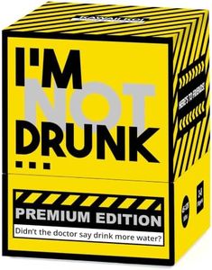 I’M NOT DRUNK Premium Edition – Party Drinking Card Game with 160 Cards & 12 Game Modes, Fun Party Games for Game Night, 21st Birthday & Bachelorette Games