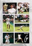 RJR PRINTS Carlos Alcaraz - Wimbledon Tennis 2023 Champion Signed A4 Montage Photo Print Pre Printed Signature Autograph Gift