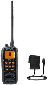 Retevis RA26 Handheld Marine Radio,Radio Marine Floating IP67 Submersible Waterproof,1500mAh,USB Charging,NOAA Weather,Backlit LCD Display,Portable Two-Way Boat Marine Radio for Kayaking Jet Ski