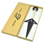 upain Naruto PVC Big Kunai Props Japanese Ninja Cosplay Accessories(Black)