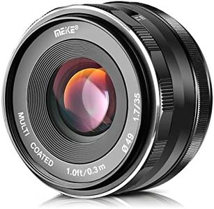 Meike 35mm F1.7 Large Aperture Manual Focus Prime Fixed Lens APS-C Compatible with Sony E-Mount Mirrorless Cameras NEX 3 3N NEX 5R NEX 6 7 A6600 A6400 A5000 A5100 A6000 A6100 A6300 A6500 A3000