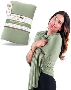 Happyluxe Shawl Wraps for Women - 68x35in Wrap. Lightweight Pashmina, Airplane Travel Blanket Scarf. Made In USA