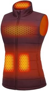 Wulcea Women Heated Vest Battery Pack Included Rechargeable 7.4v Electric Hoodie Cordless Portable Throw Lap Blanket Outdoor Stadium Comforter Wireless Wearable Robe
