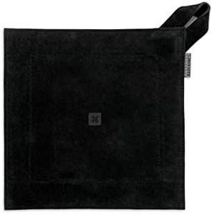 Barebones Leather Pot Holder - Hot Pad Outdoor Kitchen Accessories, Cast Iron Pan Handle Cover, (Black)