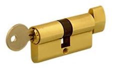 C.R. Laurence Brass Keyed Alike Cylinder Lock with Thumbturn By HandsOnCo