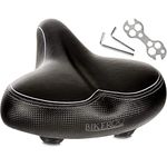Bikeroo Bikeroo Oversized Comfort Bike Seat Most Comfortable Bicycle Saddle - Universal Fit for Exercise Bike and Outdoor Bikes - Wide Soft Padded Bike Saddle for Women and Men