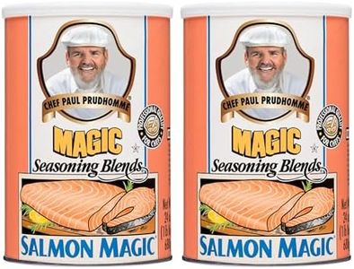 Chef Paul Magic Seasonings Blends Salmon Magic | Salmon Seasoning with Herbs & Spices | Seafood Seasoning for Cooking | Fish Seasoning Blend | Kosher & Halal Certified | 24 oz (Pack of 2)