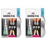 Fevicol Shoefix 2g, Pack of 2 | Expert Shoe Repair Glue | Swift Repairs, Waterproof, Easy to use & Unmatched Durability | Works on all Shoes - Formal, Sports, Crocs, Sneakers, School