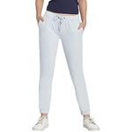 GO COLORS Women Aqua Mid Rise Cotton Jogger - S