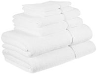 Vera Wang 226637 Modern Lux Cotton 6 Piece Towel Set, White