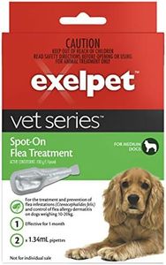 EXELPET Spot-On Medium Dog Flea Treatment, 2 x 1.34 Milliliters