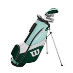 Wilson Golf Pro Staff SGI Half Set Uncut, Golf Club Set for Women, Right-Handed, Suitable for Beginners and Advanced Players, Graphite, Light blue/Green, WGG150004