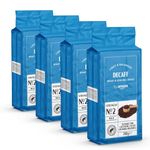 by Amazon Decaffeinated Ground Coffee, Light Roast, 1kg (4 Packs of 250 g)