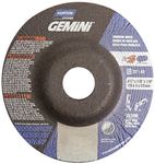 Norton Gemini Depressed Center Abrasive Wheel, Type 27, Aluminium Oxide, 7/8" Arbor, 4-1/2" Diameter x 1/8" Thickness (Pack of 25)