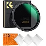 K&F Concept 58mm Variable ND2-ND32 Lens Filter, No Black X Slim ND Filter Adjustable Neutral Density Filter ND2-32 1-5 Stops Waterproof 28 Multi-Layer Coatings for Cameras (Nano-X Series)