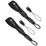 Wrist Straps for DSLR and Compact Cameras - 2 Pack - Extra Strong and Durable - Comfortable Neoprene Bracelet - Adjustable Fit - Quick Release Clip - Extra Tethers and Cleaning Cloth Included