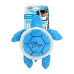 ALL FOR PAWS Chill Out Summer Dog Toy, Cooling Toy, Outdoor Play Plush Toy - Turtle, Blue