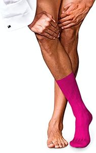 FALKE Men's No. 2 Dress Socks, Lightweight, Ultrasoft, Insulating, Luxurious Cashmere, Designer Crew Length Stockings, Pink (Arctic Pink 8233), 9.5-10.5, 1 Pair