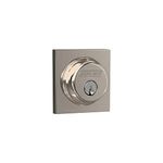 SCHLAGE Single Cylinder Deadbolt with Collins Trim, Polished Nickel (B60 618 COL)