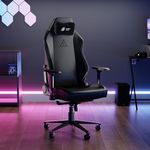 Green Soul Assassin Ergonomic Gaming Chair, Multifunctional Computer Home Office Chair with Luxe Hybrid Leatherette, 4D Armrest, 2D Lumbar Support, Sturdy Aluminium Base & 170° Back Recline (Black)