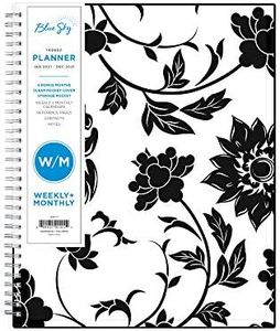 Blue Sky 2021 Weekly & Monthly Planner, Flexible Cover, Twin-Wire Binding, 8.5" x 11", Barcelona (100001-21)