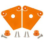 NeverBreak Parts - 2 Pack Orange Igloo Cooler Replacement Latches | Igloo Cooler Replacement Parts Kit Includes Posts and Screws | High Strength Igloo Cooler Latches