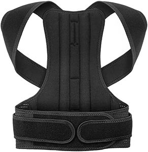 Back Brace Posture Belt, Back Straightener Posture Corrector Back Brace Shoulder Posture Brace, Adjustable Back Brace Strap Breathable Back Pain Relief (M)