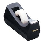 Scotch Tape Desktop Tape Dispenser, Weighted Non-Skid Base, Black