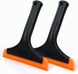 Super Flexible Silicone Squeegee, Auto Water Blade, Water Wiper, Shower Squeegee, 5.9'' Blade and 7.5'' Long Handle, for Car Windshield, Window, Mirror, Glass Door