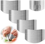 SKRYUIE 4 PCS Finger Guards for Cutting Stainless Steel Knife Slicing Finger Guard, Kitchen Safe Chop Cut Tool Finger Hand Protector, When Cutting Dicing Food Kitchen Tools Avoid Knife Hurting
