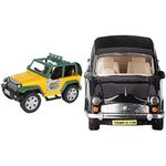 Centy Toys Ranger Jungle Safari & Ambassador Car, Multi Color, Kid