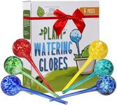 LGL Plant Watering Globes - Automatic Self Watering Globes. Decorative Self Watering Planter Inserts Made From Hand-Blown Durable Glass. Self Watering Spikes to Support Plant Health. 6 Pack, Jumbo.