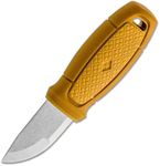 Morakniv Eldris Stainless Steel Fixed-Blade Pocket-Sized Knife with Neck Lanyard and Firestarter, Yellow