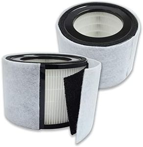PUREBURG Replacement True HEPA Filter Set Compatible with TruSens Z-2000 Z2000 Z-2500 Air Purifier,2-Pack H13 3-Stage Filtration Activated carbon Medium Room
